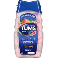 TUMS Ultra 1000 Tablets Assorted Berries 72 Tablets DLC: Mai28