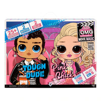 L.O.L. Surprise! O.M.G. Movie Magic Tough Dude and Pink Chick 2pk Fashion Dolls