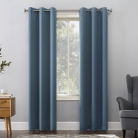 
              102cm x 213cm Kenneth Energy Saving Blackout Grommet Top Curtain Panel Denim Blue - Sun Zero
            