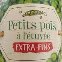 Petit pois à l'étuvée extra fin - Leader Price DLC: 31/JUILLET/2023