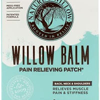 Nature's Willow - Natural Pain Relieving Patch for Muscle Pain, Back Pain, Neck Pain & Shoulder Pain, Made with Willow Bark (The Original Aspirin) + Essential Oils - Patches(9cm x 14cm)