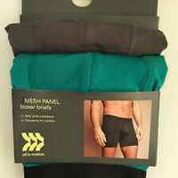 3 Mesh Panel Boxer Briefs ,Size : L 36-38