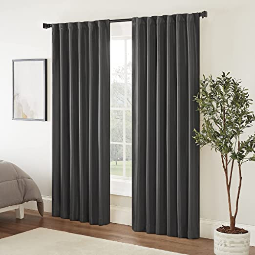 CURTAIN PNLS ECLIPS SOLID CHARCL