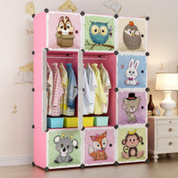 
              kousi kids dresser closet portable pink 42 (w) x 14 (D) x 56 (H)
            