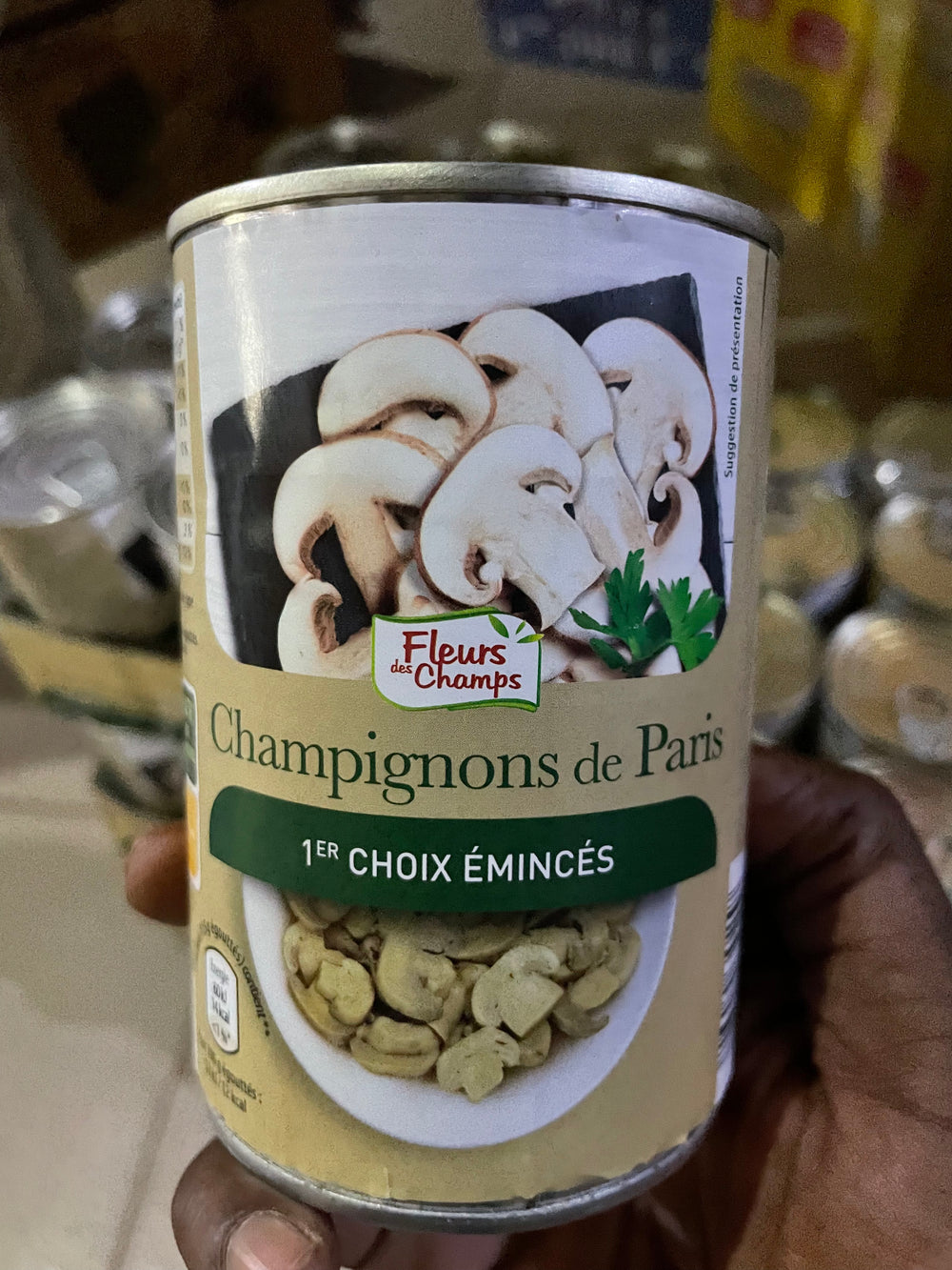 Champignons de Paris 1er Choix Émincés DLC: 24-MAR26