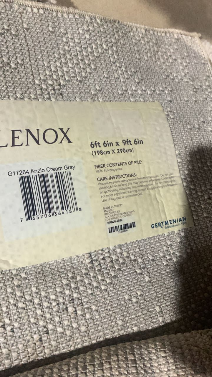 Lenox Anzio Cream Gry 198cm x 290cm