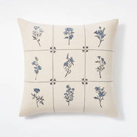 Floral Printed Square Throw Pillow - Threshold™ designed with Studio McGee