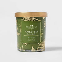 Mini Forest Fir Green Interior Color Spray Gold Decal Candle - Threshold™