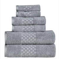 Luxury 100% Cotton 6-Piece Towel Set, 650 GSM Hotel Collection, Super Soft and H