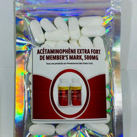 Acétaminophène Extra Fort de Member’s Mark 500mg (50Ct.) DLC: 06/2024