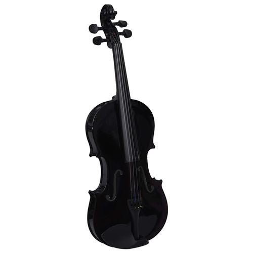 vidaXL Ensemble de violon avec archet et mentonnière Noir 4/4 Violon