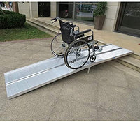 
              Multi-Fold Portable 7'Ft Wheelchair Ramp Aluminum Mobility Scooter
            