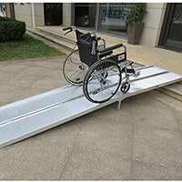 Multi-Fold Portable 7'Ft Wheelchair Ramp Aluminum Mobility Scooter