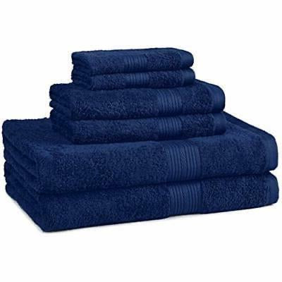 Luxury 100% Cotton 6-Piece Towel Set, 650 GSM Hotel Collection, Super Soft and H