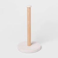 Marble Paper Towel Holder Natural/White - Thresholdâ„¢