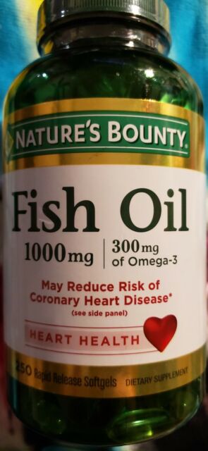 Natures bounty Fish Oil 100mg 250 rapid release DLC: 03/2023