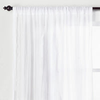 84"x42" Crushed Sheer Curtain Panel White - Opalhouse™