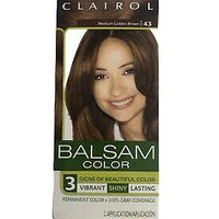 New Clairol Balsam, 43 Medium Golden Brown Hair Color