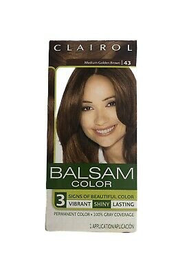 New Clairol Balsam, 43 Medium Golden Brown Hair Color