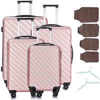 4 Piece Travel Luggage Set Lightweight Suitcase Spinner