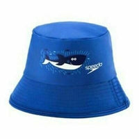 Speedo Infant Baby 6-12 Months Bucket Sun Hat Blue Shark, UV 50+ Protection