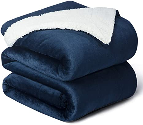 Bedsure - Cobijas y mantas con forro polar aborregado