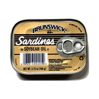 Brunswick Sardines in Soybean Oil (Net Wt. 3.75 oz.) 106g DLC: FEV26