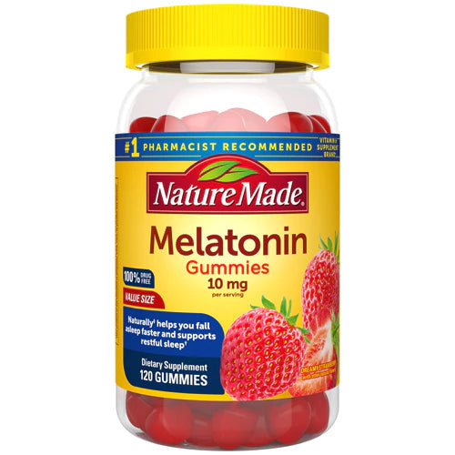 Nature Made Melatonin Strawberry - 10 mg - 120 Gummies DLC: Fev 2023 MCI