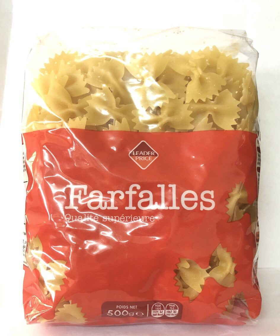 Farfalles - Leader Price - 500g DLC:JUIN/2023