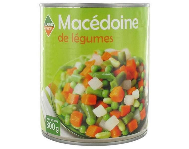 Macédoine de légumes - Leader Price DLC: 31/10/23