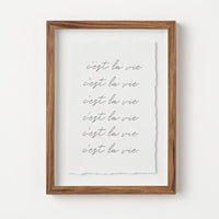 12" X 16" Cest La Vie Framed Wall Art - Threshold™ Designed With Studio Mcgee