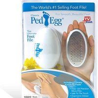 The Original Ped Egg With Easy Reach Handle - The Ultimate Foot File