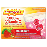 
              Vitamine C, Mélange pour boisson gazeuse aromatisé, Framboise, 1000 mg, 30 sachets, 9,1 g chacun DLC: Oct-23
            