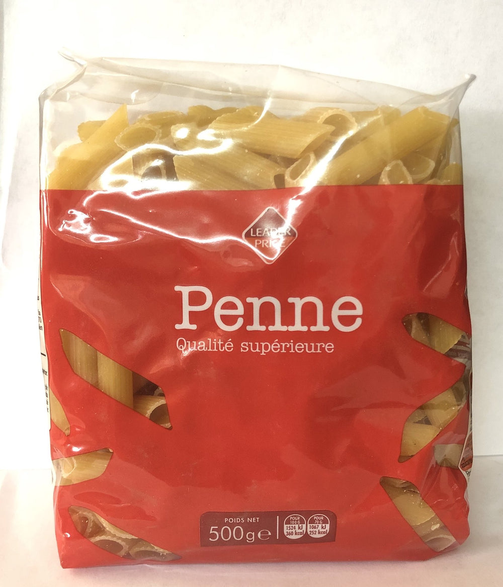 Penne - Leader Price - 500 g DLC:MAI/2023