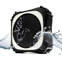 EcoXGear EcoEdge Pro Waterproof Bluetooth LED Lit Smart Speaker, 20W Black