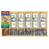 Melissa & Doug® Play Money Set - Educational Toy With Paper Bills and Plastic Coins (50 of eac