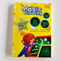 
              Fluorescent Drawing Board, 3D Magic Drawing Board with Pen Writing Board Light Up
            