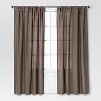 84"x54" Farrah Light Filtering Curtain Panel Gray - Threshold™