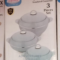 Glorex Insulated Casserole 3 pièces set