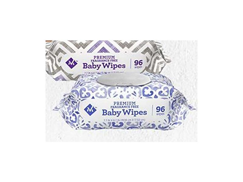 Member's Mark Premium Fragrance Free Baby Wipes 96 wipes