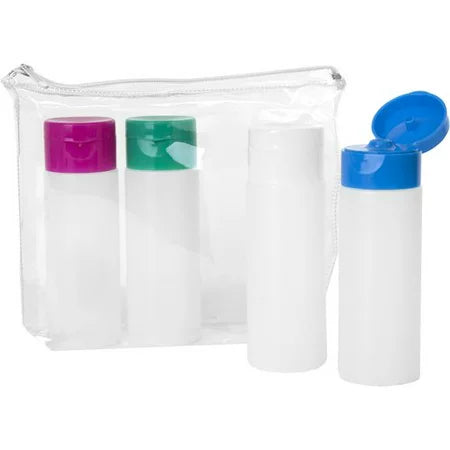 4 Travel Containers 3.35oz (95mL)