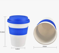 
              Tasse Réutilisable en Céramique Thermo-Isolée, avec Manche Antidérapante et Couvercle en Silicone 400mL
            