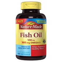 Nature Made Fish oil 1200 mg 150 soft gels DLC: JAN 2025