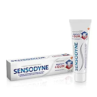 Sensodyne Sensitivity & Gum Whitening Toothpaste, Toothpaste for Sensitive Teeth DLC: Avril25