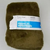 Plush Body Pillow Cover Olive Green - Room Essentials™