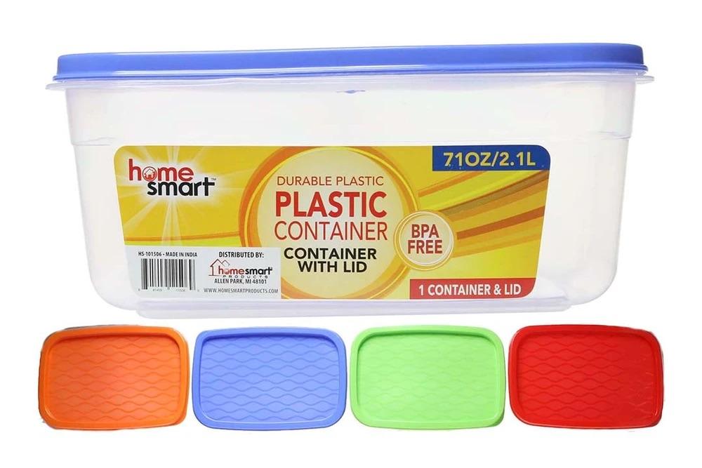 Plastic Container Rectangular Plastic Container 2.1L