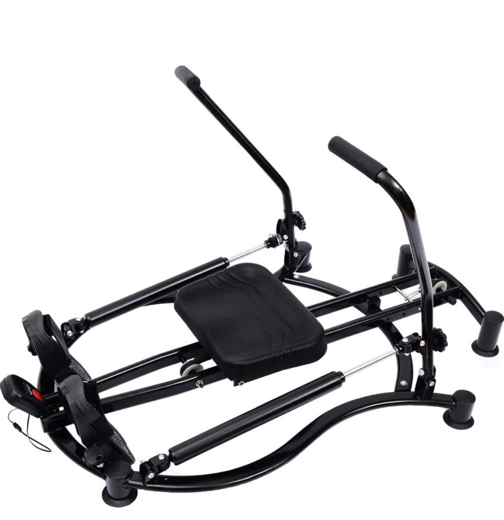 Tenive Adjustable Fitness Home Workout Rower Glider Machine