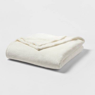 Twin/Twin XL Microplush Bed Blanket Gray - Threshold™