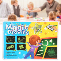 
              Fluorescent Drawing Board, 3D Magic Drawing Board with Pen Writing Board Light Up
            