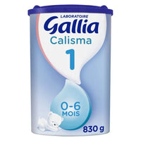 Lait bébé en poudre 1er âge de 0 à 6 mois Calisma GALLIA la boite de 830g DLC: 06-JUL24